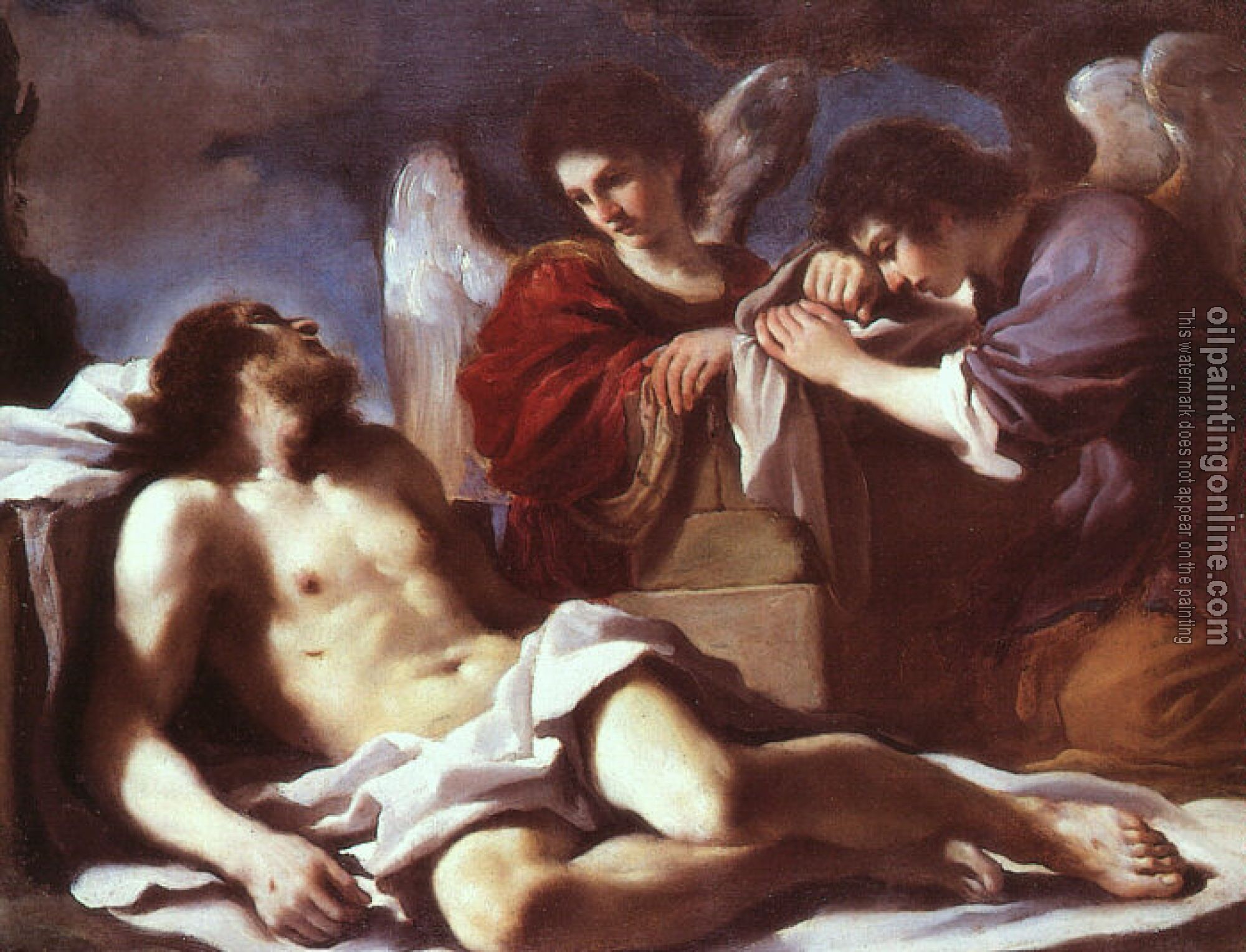 Guercino - Angels Weeping over the Dead Christ